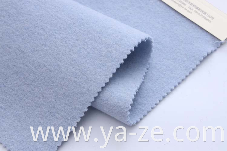 Double-faced soft plain cut velvet boucle manufacturer woolen wool fabric for Coat Suit Skirt Trousers Jacket cloth